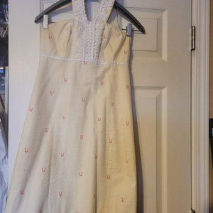 Lilly Pulitzer Yellow Halter top dress size 2